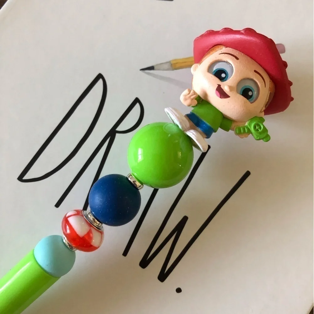 Disney Doorables: Toy Story: Andy Davis handmade beaded pen